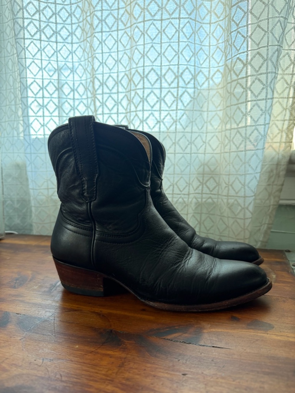 Tecovas Black Leather women’s PENNY Boots Sz 8